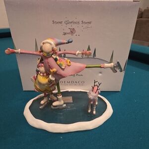 Demdaco Snow Glorious Snow Skating Figurine